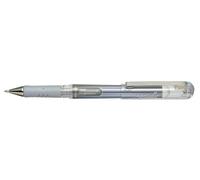 Pentel Hybrid Gel Grip DX K230-Z Roller gel encre métallisée 1 mm Argent
