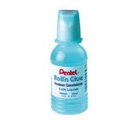 Pentel Inodore Colle liquide rouleau applicateur caoutchouc flacon 55 ml Bleu