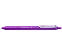 PENTEL Stylo bille iZee rétractable. Pointe 1 mm. Encre rechargeable Violet