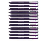 Pentel iZee Lot de 12 stylos à encre 4 couleurs : noir, bleu, vert et violet