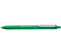 Pentel iZee BX470-D Lot de 12 stylos à bille rétractables avec clip en métal Vert Pointe large 1 mm