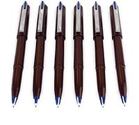 Pentel JM20 Stylo Plume Jetable - Encre Bleu Marine - Lot de 6