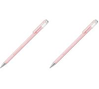 Pentel K108-P Hybrid Milky Stylo Roller Encre Gel Pastel Rose (Lot de 2)