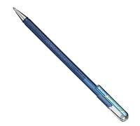 Pentel K110-DCX Dual Metallic Hybrid Dual Metallic Stylo à encre gel pailletée, 1 pièce, bleu/vert, 2 effets de couleurs différents sur papier clair/foncé bleu + vert métallique