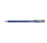 Pentel K110-DMNX Hybrid Dual Metallic Stylo à encre gel pailletée - Couleur d'écriture : gris bleu/bleu métallisé et argenté - Épaisseur de trait : 0,5 mm - 1 pièce bleu-gris métallisé - Bleu et
