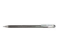 Pentel K110-DZX Dual Metallic Hybrid Dual Metallic Stylo à encre gel pailletée Argenté 2 effets de couleurs différents sur papier clair/foncé Argenté + argent métallique
