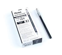 Pentel K110-VAX Mattehop Lot de 12 stylos à encre gel à haute couverture avec finition mate Noir
