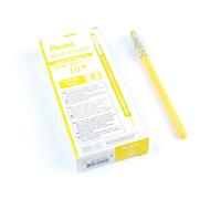 Pentel K110-VGX Mattehop Lot de 12 stylos à encre gel avec encre à fort pouvoir couvrant, finition mate, modèle avec capuchon, jaune