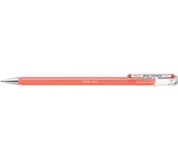 Pentel K110-VP2X Mattehop Stylo roller à encre gel avec encre à fort pouvoir couvrant, finition mate, modèle avec capuchon, 1 pièce, corail