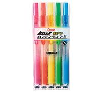 Pentel Surligneur Knock Sxns15-5 – maniable, ligne – Lot de 5 couleurs