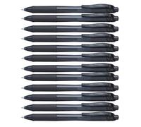 Pentel Lot de 12 BL110 EnergelX Rollers gel rétractable pointe 1 mm Noir