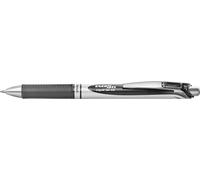 Pentel Roller gel BL77 EnerGel rétractable séchage rapide pointe 0,7 mm Noir – Lot de 12