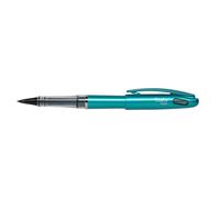 Pentel Lot De 12 Feutres Plume Tradio,Corps Brillant Menthe, Encre Noire