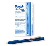 Pentel Lot de 12 gommes avec grip en caoutchouc Bleu