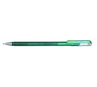 Pentel Lot de 12 K110 Hybrid Dual Metallic Roller gel métallisé effet 2 couleurs Vert/Bleu Métallique
