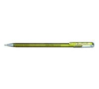 Pentel Lot de 12 K110 Hybrid Dual Metallic Roller gel métallisé Or