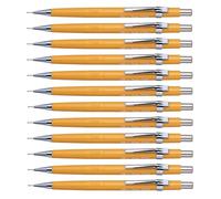 Pentel Lot De 12 Portemines P 209 Pte Métal Mine 0,9 Mm Corps Jaune