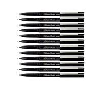 Pentel Lot de 12 stylos Fountain Noir