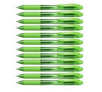Pentel Lot De 12 Stylos Roller À Encre Gel Energel-X Bl107, Vert Clair