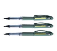 Pentel Lot De 3 Feutres Plume Tradio Sport Chic Kaki Jaune Encre Noire
