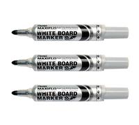 Pentel Lot De 3 Marqueurs Pour Tableau Blanc Maxiflo Mwl5m Noir