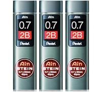 Pentel Lot de 3 Mines de Rechange pour Portemine AIN Stein 0,7 mm 40 x 3 Mines, C277-2B du Japon