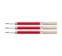 PENTEL Lot de 3 Recharges pour stylo roller gel LR7, corail