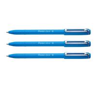 Pentel Lot De 3 Stylos À Bille Izee, Bleu Ciel