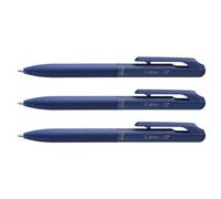 Pentel Lot De 3 Stylos À Bille Rétractable Calme, 0,35 Mm, Bleu