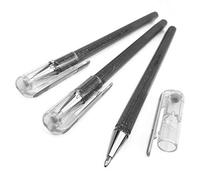 Pentel Lot de 3 stylos roller encre gel Hybrid métallisée K110 Silver