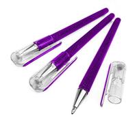Pentel Lot de 3 stylos roller encre gel Hybrid métallisée K110 Violet / Metallic Blue