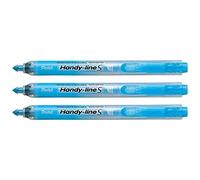 PENTEL Lot de 3 Surligneurs Handy-Line S Rétractable/Rechargeable bleu clair