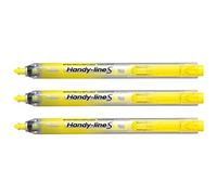 Pentel Surligneur Handy Line S pointe biseautée rétractable - 4 mm - Jaune