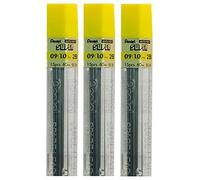 Pentel Lot de 3 Tubes de 45 Mines Hi Pollymer Super pour Porte-mines 0,9 mm Taille 2B