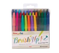 Pentel Lot de 30 stylos pinceaux Couleurs assorties