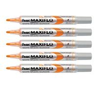 Pentel Maxiflo Green Label Marqueur pour Tableau Blanc à Pointe conique Orange