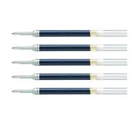 PENTEL Lot de 5 Recharges LR7 pour Roller Energel Liquide Pointe 0,7 Tracé 0,35 mm Vert