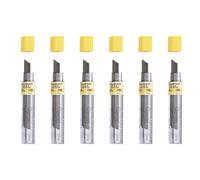 Pentel Lot De 6 Etuis De 15 Mines Hi-Polymer Super 0,9 Mm Hb