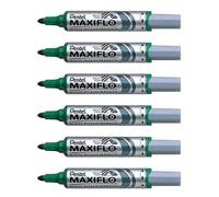 Pentel Marqueur pour tableau blanc Maxiflo Green Label Pointe conique large Vert