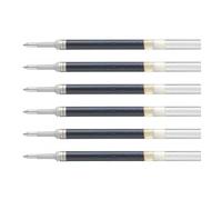 PENTEL Lot de 6 Recharges pour stylo roller gel LR7, gris