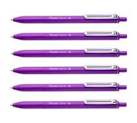 Pentel iZee Bolígrafo BX470 - Boli Retráctil con Cuerpo Mate y Clip Metálico, de Uso muy Cómodo para Escritura Suave, Perfecto para Colegios y Oficinas