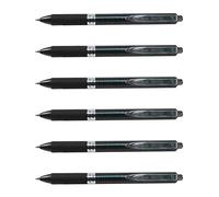 PENTEL Lot de 6 Stylos roller à encre gel "OH! Gel" noir tracé de 0,35 mm