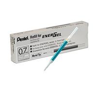 Pentel Lr7-B Lot De 12 Mines De Rechange Pour Stylos Energel 0,70 Mm Bleu Clair