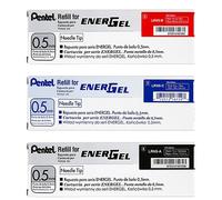 Pentel LRN5 - ensemble de recharges de stylo Gel, pointe d'aiguille de 0.5mm pour recharge de stylo à encre Gel EnerGel (compatible avec BLN75/BLN105)