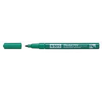 Pentel - Marcador industrial con cuerpo de aluminio y punta media. Apto para casi todas las superficies. Color Verde.