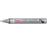 Pentel - Marcador permanente Paint Marker. Punta gruesa. Tinta en color plata.