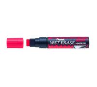 Pentel Marqueur Craie Wet Erase Chalk Marker, Pointe Extra-Large, Rouge