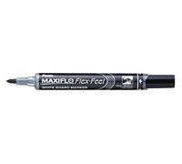 Pentel Marqueur effaçable Maxiflo Flex-Feel pointe conique 4,6 mm – noir