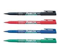 Pentel - marqueur permanent GREEN-LABEL NMS50, rouge Rouge G
