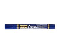 Pentel - Marqueur permanent N860, pointe biseautée, bleu Bleu